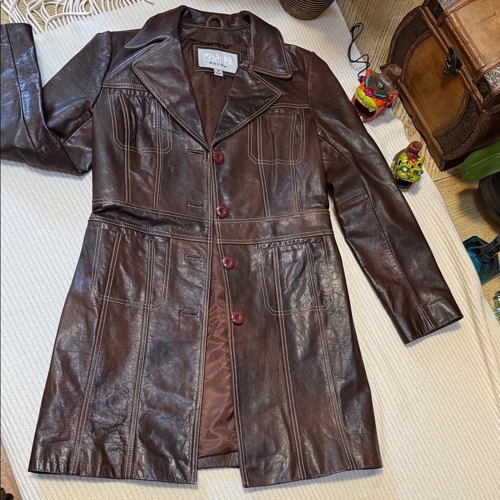 Wilsons Leather Jacket - Brown - image 4